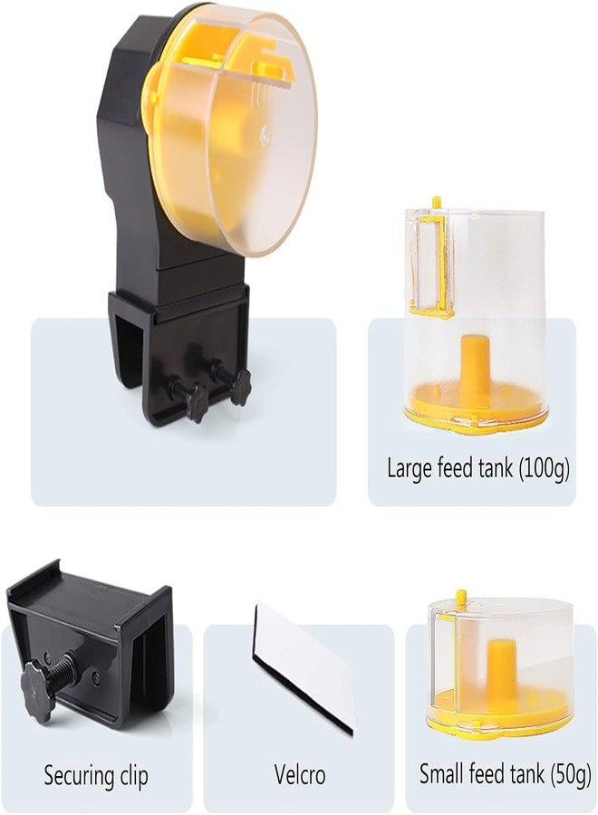 VAYINATO® Aquarium Fish Tank Automatic Plastic Fish Food Feeder with Free 2 Dispenser 50G/100G | Random Colour (Pack of 1) by Petzlifeworld - Image 5